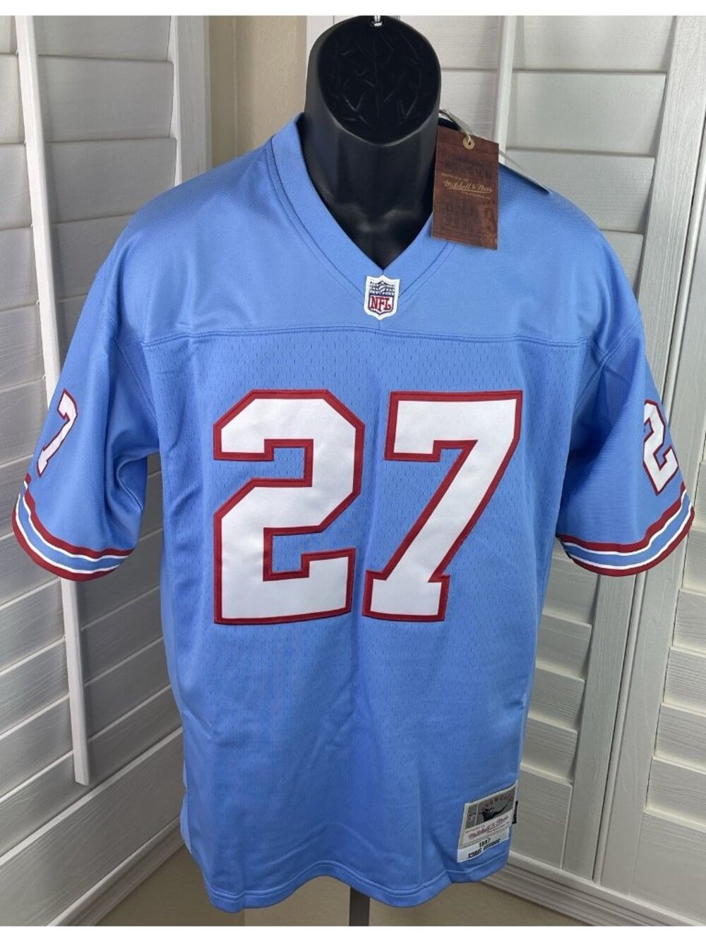 Mitchell & Ness NFL Houston Oilers Eddie George #27 Stitched Jersey - Youth M